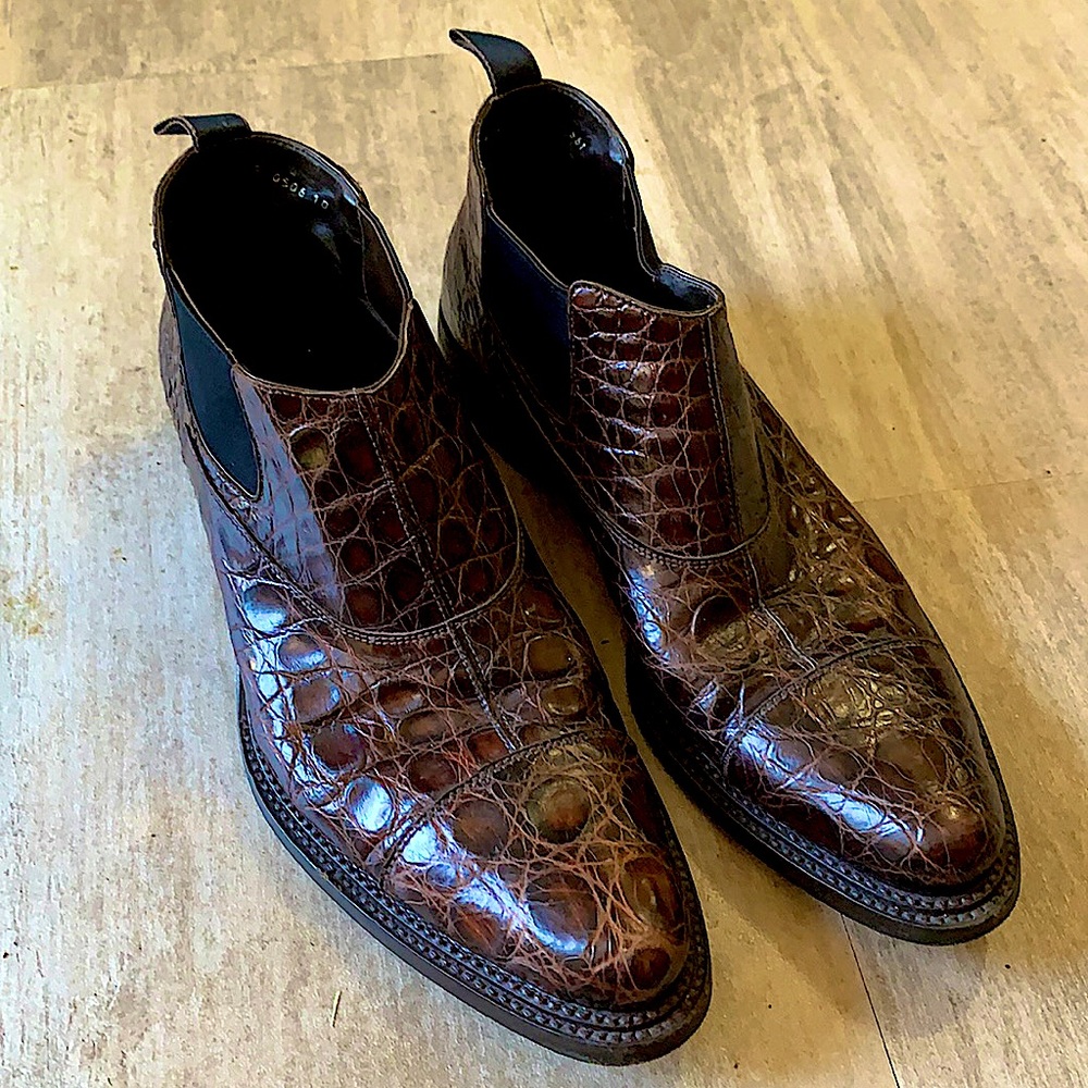 Size 10 Mens Prada Alligator/Crocodile Boots